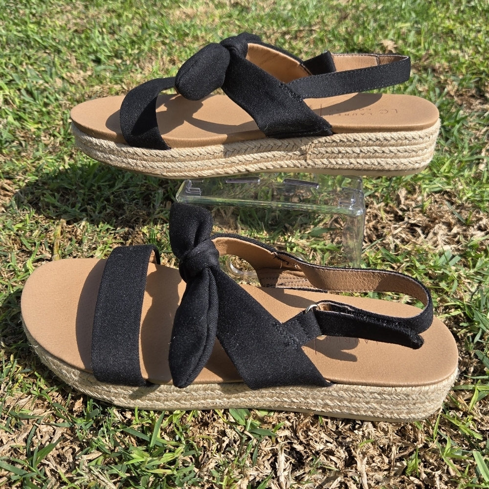 LC Lauren Conrad Espadrille Sandals - Worn Once!!